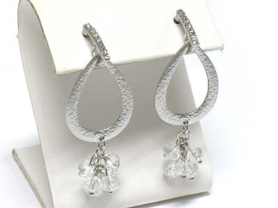 Crystal beads drop earring