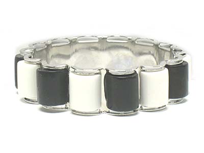 Acryl decometal bangle bracelet