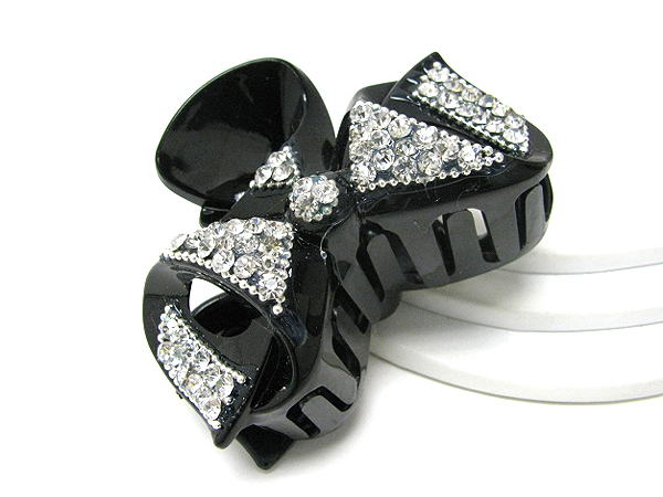 Crystal stud acrylic hair claw