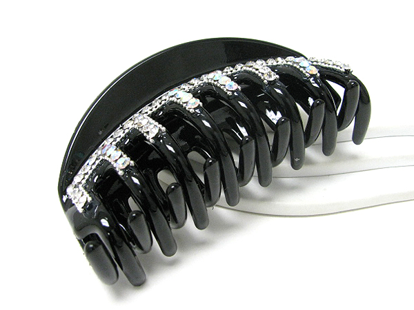 Crystal stud acrylic hair claw