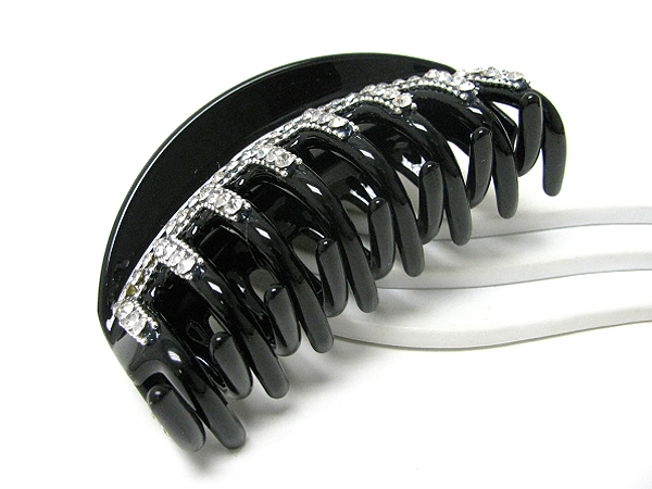 Crystal stud acrylic hair claw