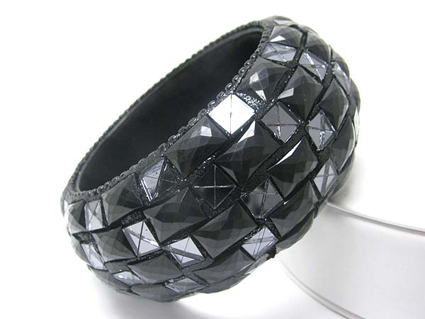 Mirror chips deco acryl bangle