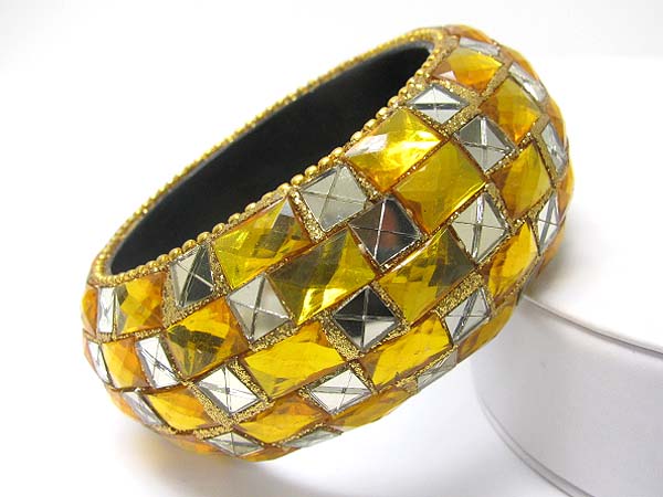 Mirror chips deco acryl bangle