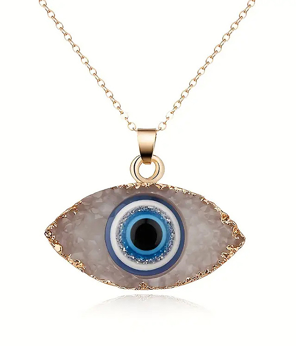 Evil eye pendant necklace