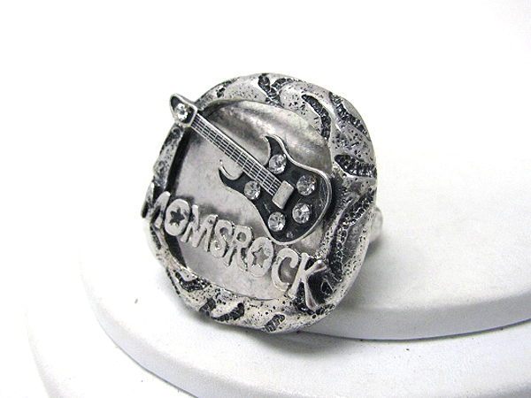 Moms rock guitar stretch ring