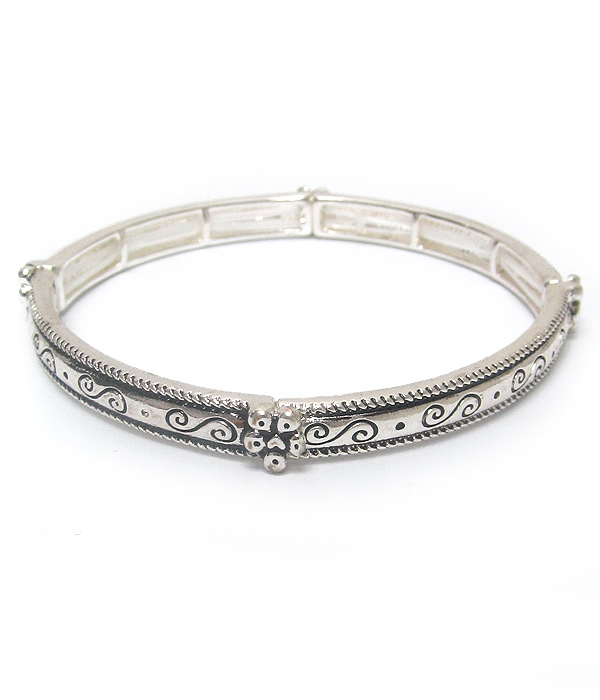 Tailored design stackable stretch bracelet