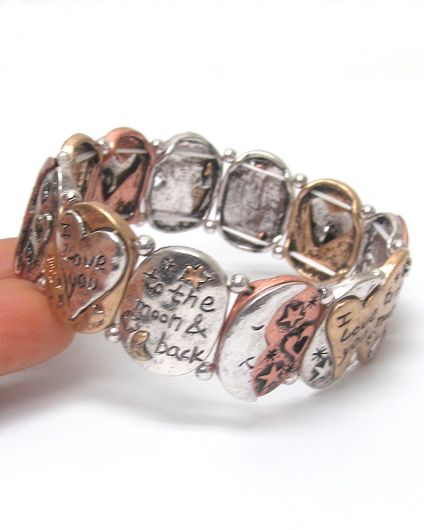 Love theme stretch bracelet