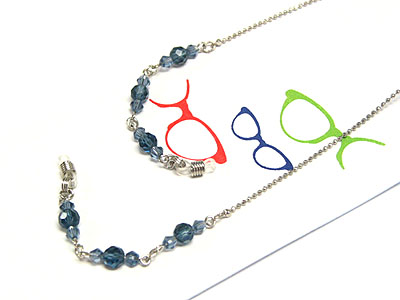 Glass beads eye glasses holer or necklace