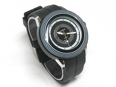 Acrylic fashion leather band watch