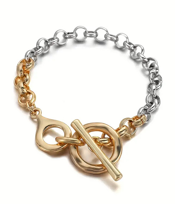 Chain toggle bracelet