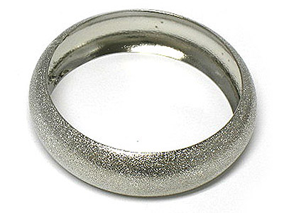 Sanded style metal bangle bracelet