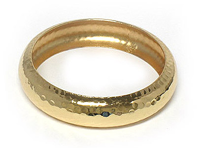 Metal embossed summer bangle