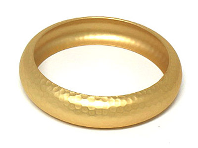 Metal embossed summer bangle