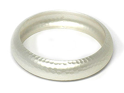 Metal embossed summer bangle