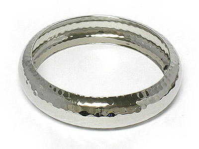 Metal embossed summer bangle