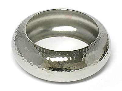 Metal embossed summer bangle