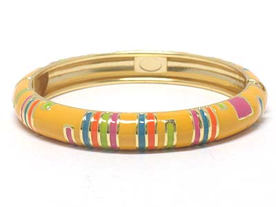 Colorful enamel metal banglet 