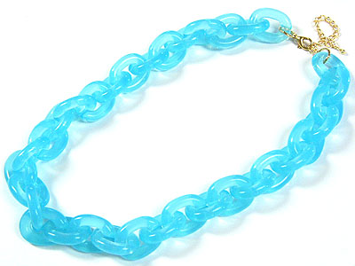 Acryl chain link necklace