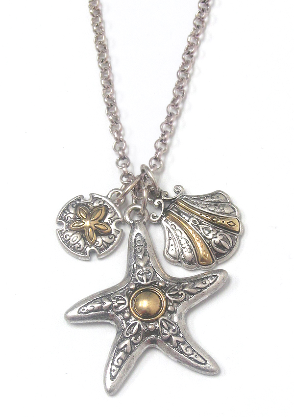 Starfish pendant necklace