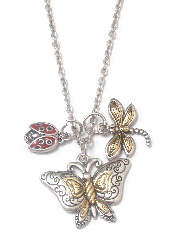 Butterfly pendant necklace