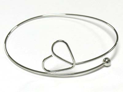 Heart shape metal art upper arm band