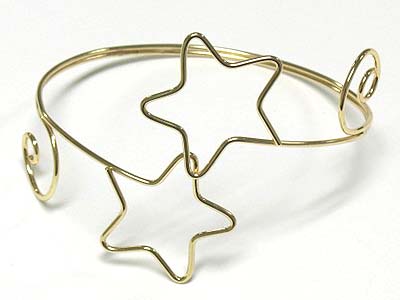 Star shape metal art upper arm band