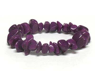 Natural stone stretch bracelet