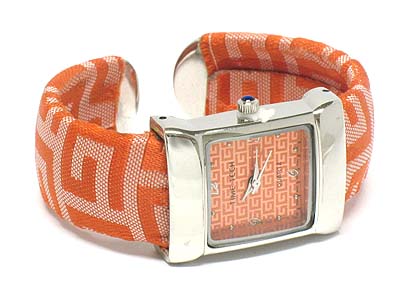 Designer inspired bangle watch pouch included