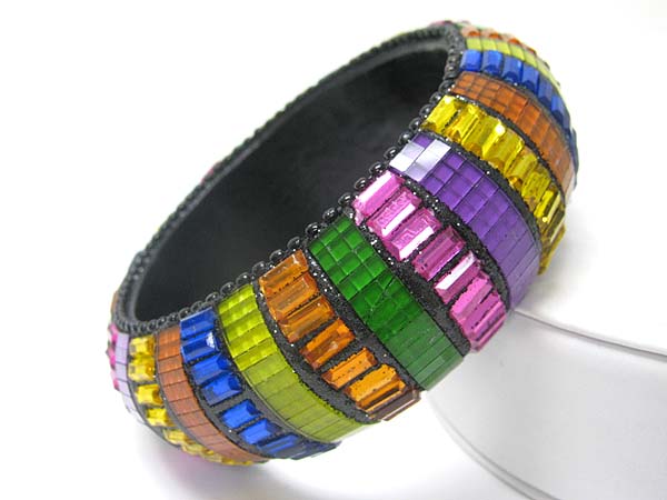 Mirror chips deco acryl bangle