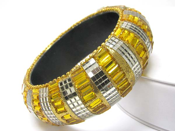 Mirror chips deco acryl bangle