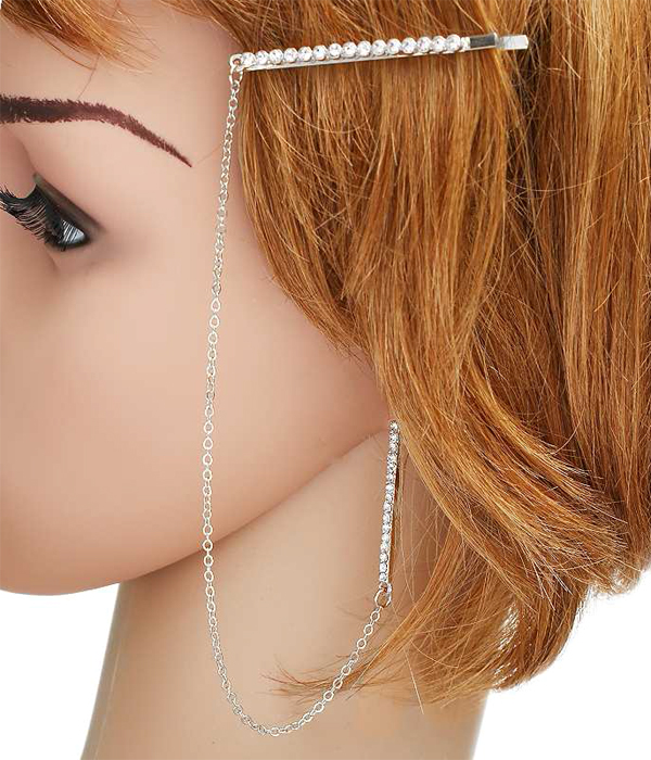 hair pin with chain