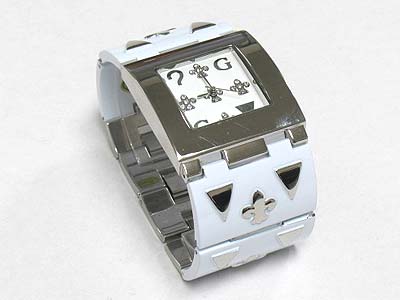 Designer inspired metal band watch