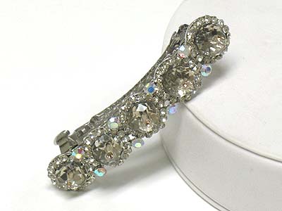 Large 5 crystal hair pin