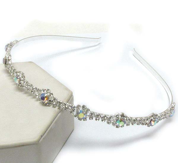 Multi crystal deco headband