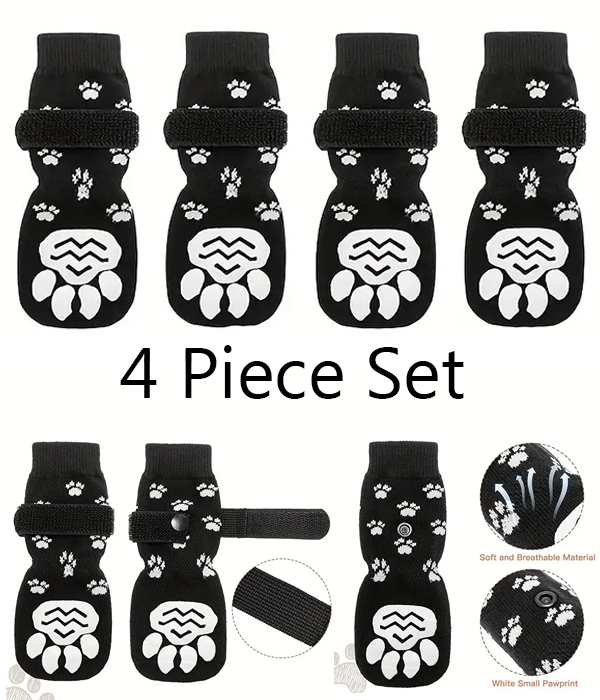 Non slip dog socks paw protector - double sided pet paw protector
