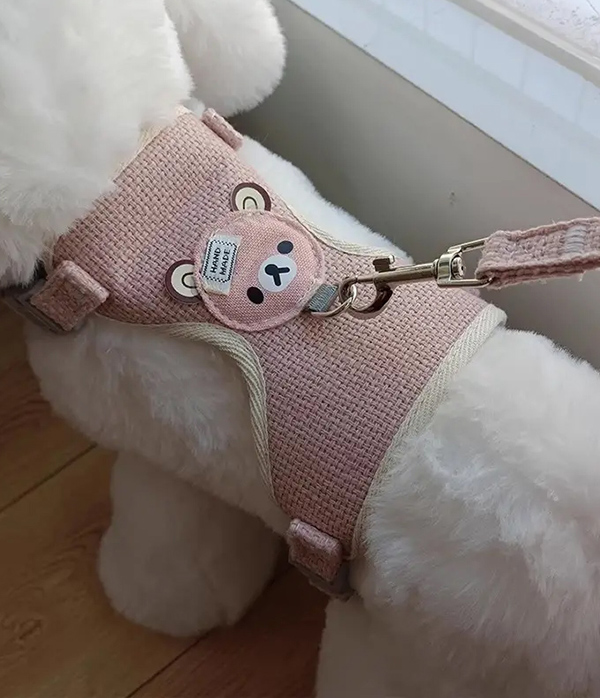 Soft harness vest and leash