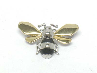 Metal bee shape brooch 