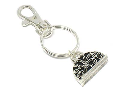 Filigree handbag key chain