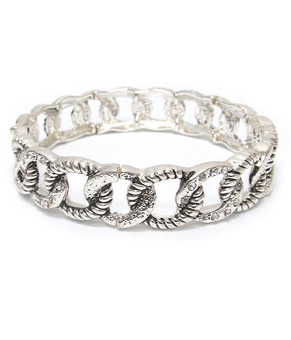 Metal rope stretch bracelet 