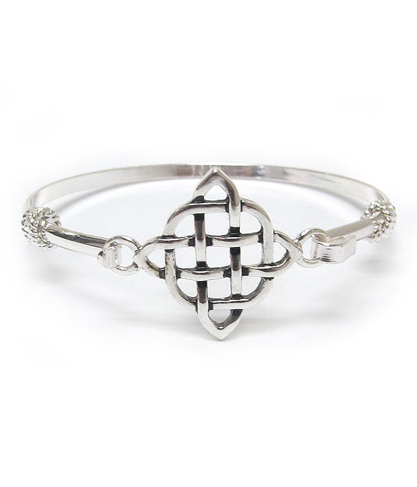 Celtic knot bangle bracelet 