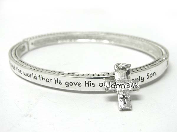 Bible message stretch bracelet