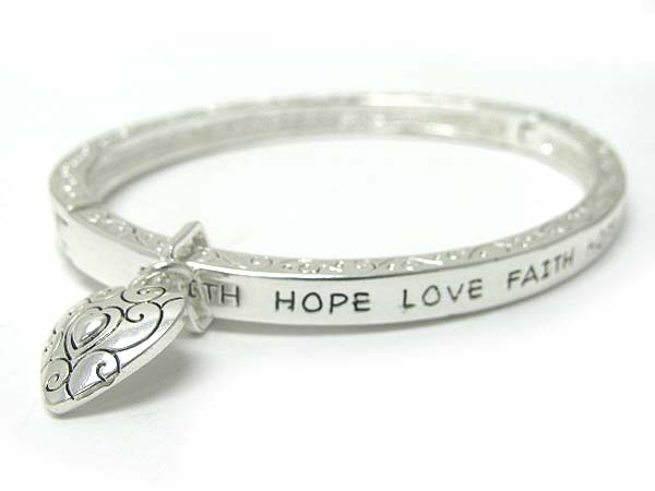 Bible message stretch bracelet