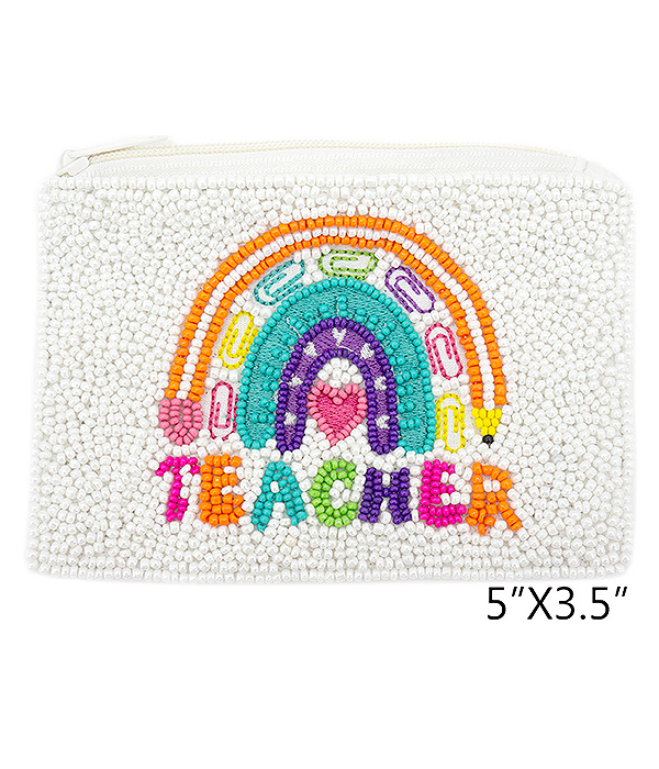 Teacher theme handmade wallet