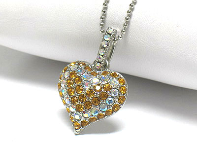 Crystal heart necklace