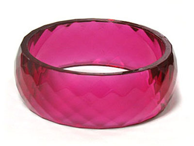 Acrylic bangle bracelet