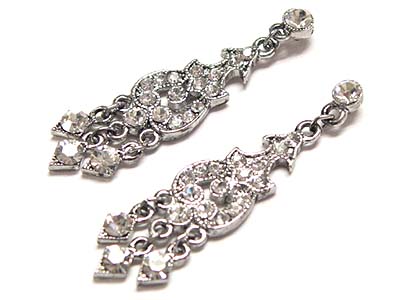 Crystal small chandelier earring