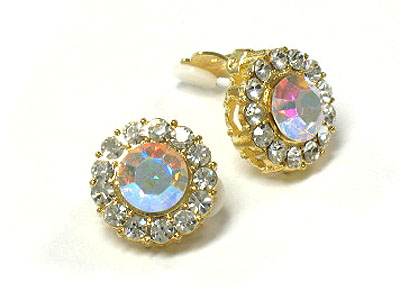 Austrian crystal clip on earring