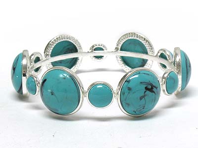 Aqua stone deco bracelet