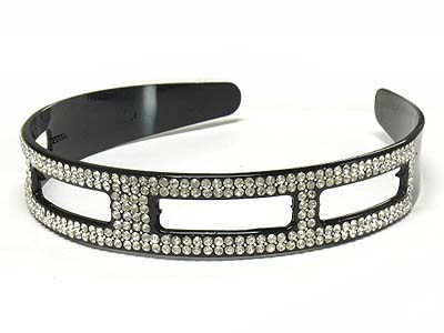 Crystal stone dense paved acryl head band