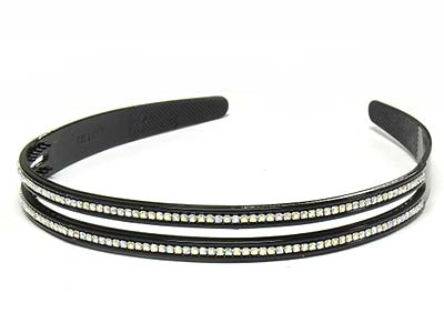 Crystal stone deco acryl head band